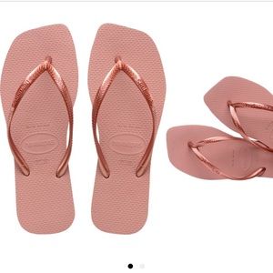 Havaianas square flip flop - Rose / New - size 7/8